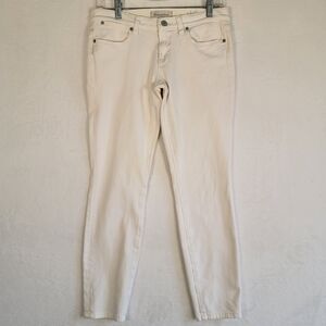 Henry & Belle Ideal Ankle Skinny Jeans in White, Size 28